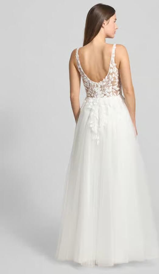 LUXUAR FASHION Regular fit bruidsjurk met gebloemd kant - Foto 6