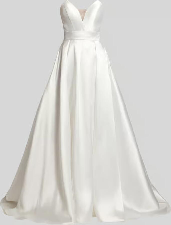 LUXUAR FASHION Regular fit bruidsjurk met sierknoopsluiting - Foto 2