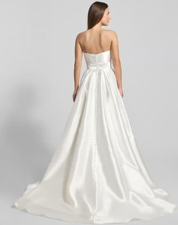 LUXUAR FASHION Regular fit bruidsjurk met sierknoopsluiting - Foto 2