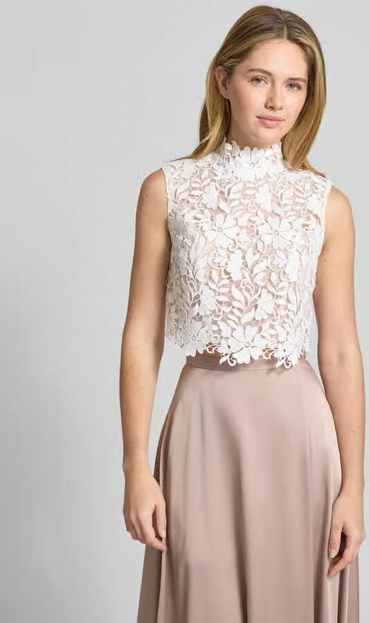 LUXUAR FASHION regular fit top in semitransparant design - Foto 3