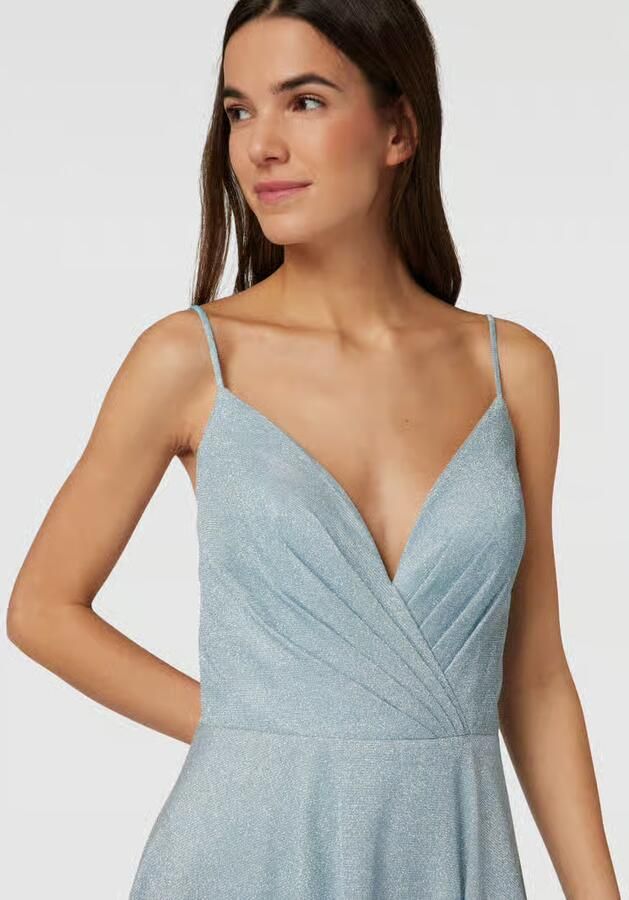 LUXUAR FASHION Cocktailjurk met effectgaren
