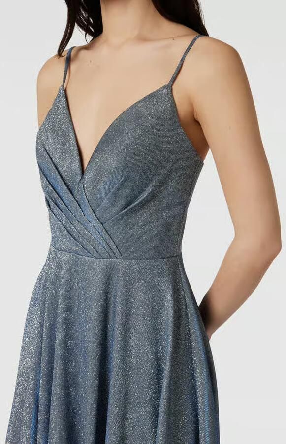 LUXUAR FASHION Cocktailjurk met effectgaren