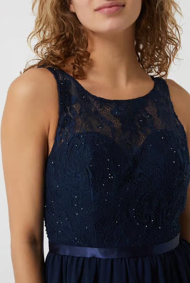 LUXUAR FASHION Cocktailjurk met strass-steentjes