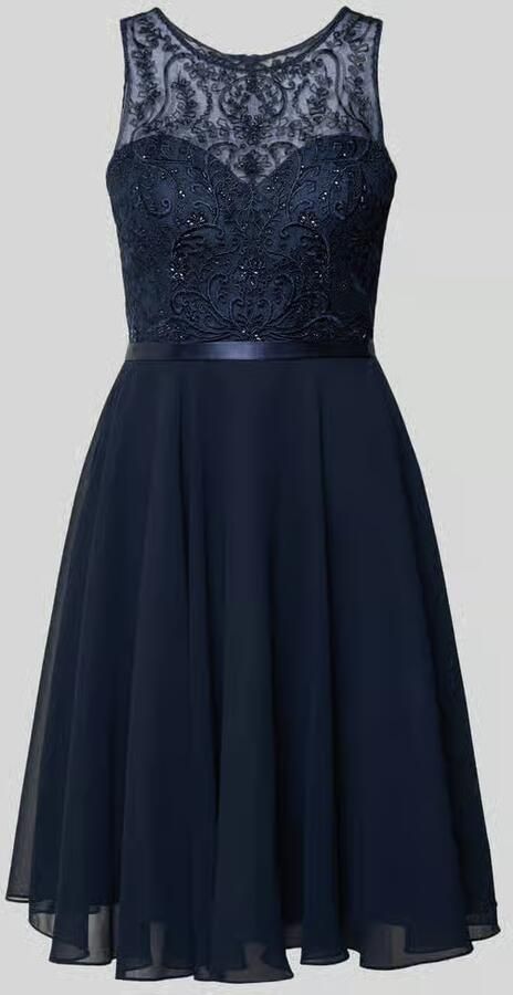 LUXUAR FASHION Cocktailjurk met strass-steentjes - Foto 2