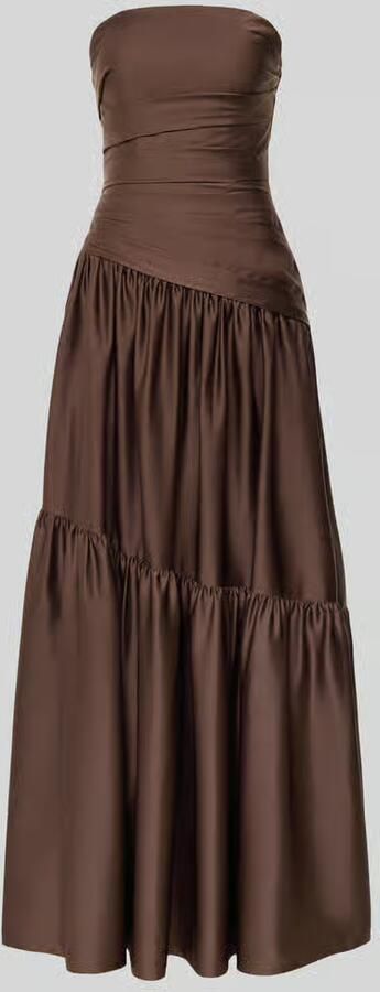 Luxuar Regular fit avondjurk in geplooide look