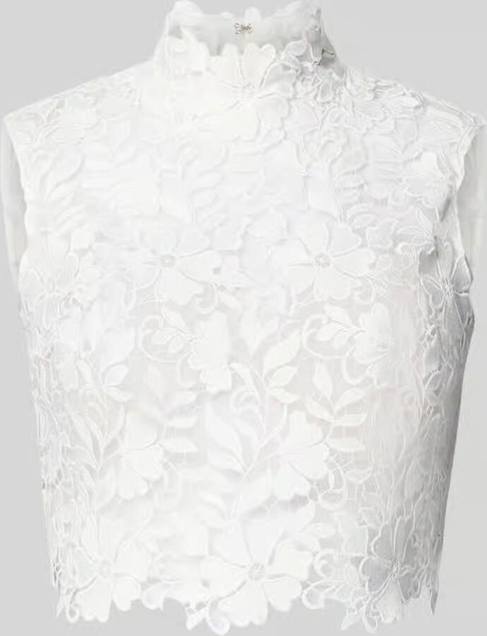 LUXUAR FASHION regular fit top in semitransparant design
