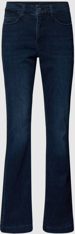 MAC Bootcut jeans met labeldetails