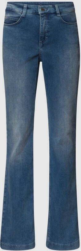 MAC Bootcut jeans met labeldetails