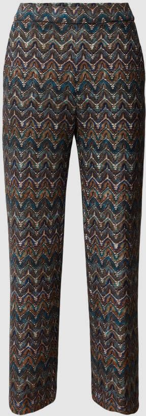 MAC Broek met all-over motief model 'CHIARA'