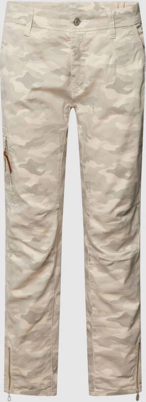 MAC Broek met camouflagemotief model 'Rich Cargo Cotton'