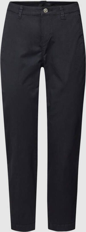 MAC Chino turn up met subtiele glans elegant en sportief tegelijk