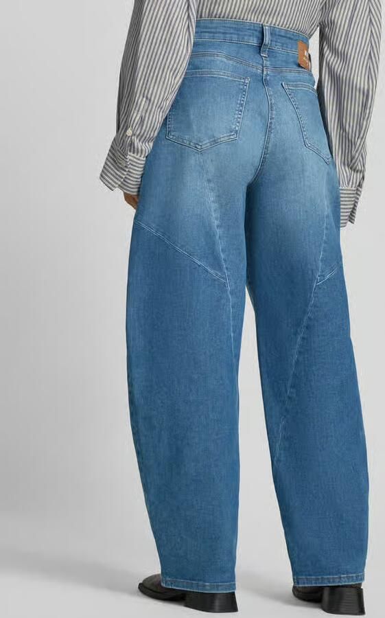 MAC Dames Jeans 0333l Auth. Comfort Vintage Denim Dakota Seam Barrel Fit Blauw - Foto 10