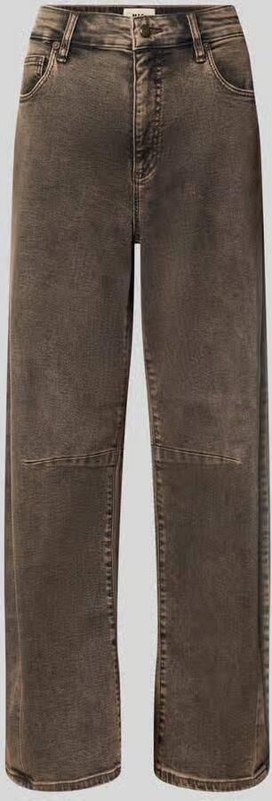 MAC Dames Jeans 0333l Auth. Comfort Vintage Denim Dakota Barrel Fit Bruin