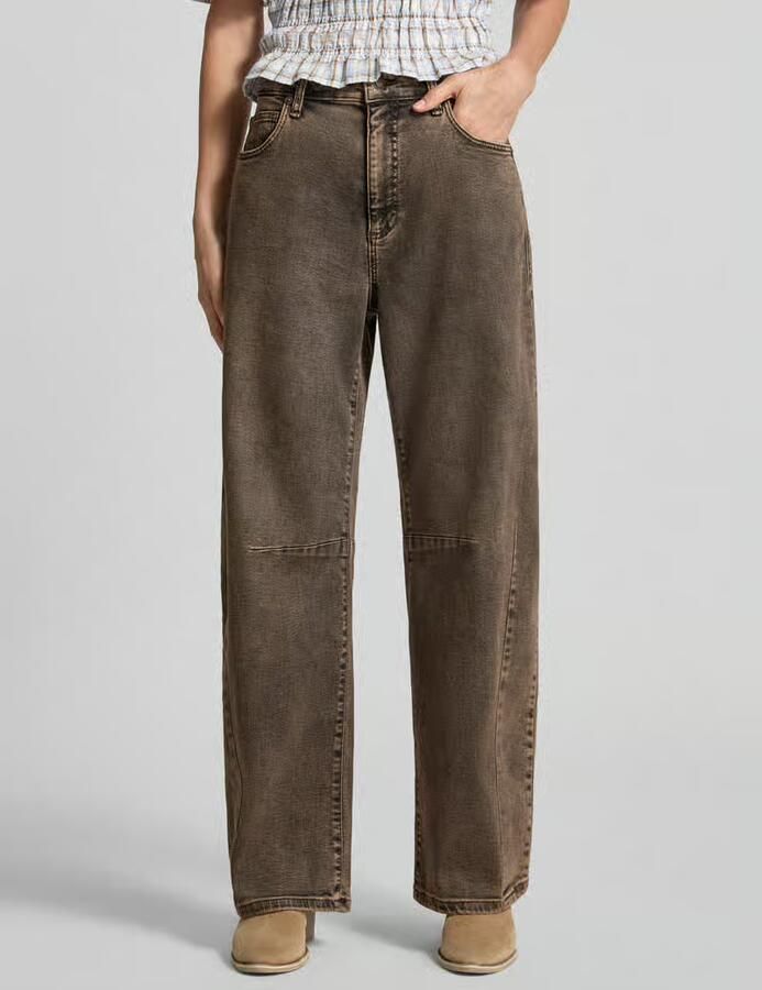 MAC Dames Jeans 0333l Auth. Comfort Vintage Denim Dakota Barrel Fit Bruin - Foto 7