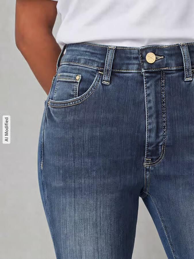 MAC 3 4 jeans Dream Kick Modieus verkorte en licht uitlopende zoom - Foto 3