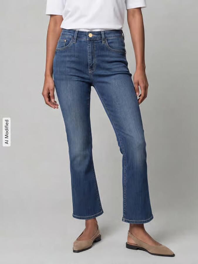 MAC 3 4 jeans Dream Kick Modieus verkorte en licht uitlopende zoom - Foto 5
