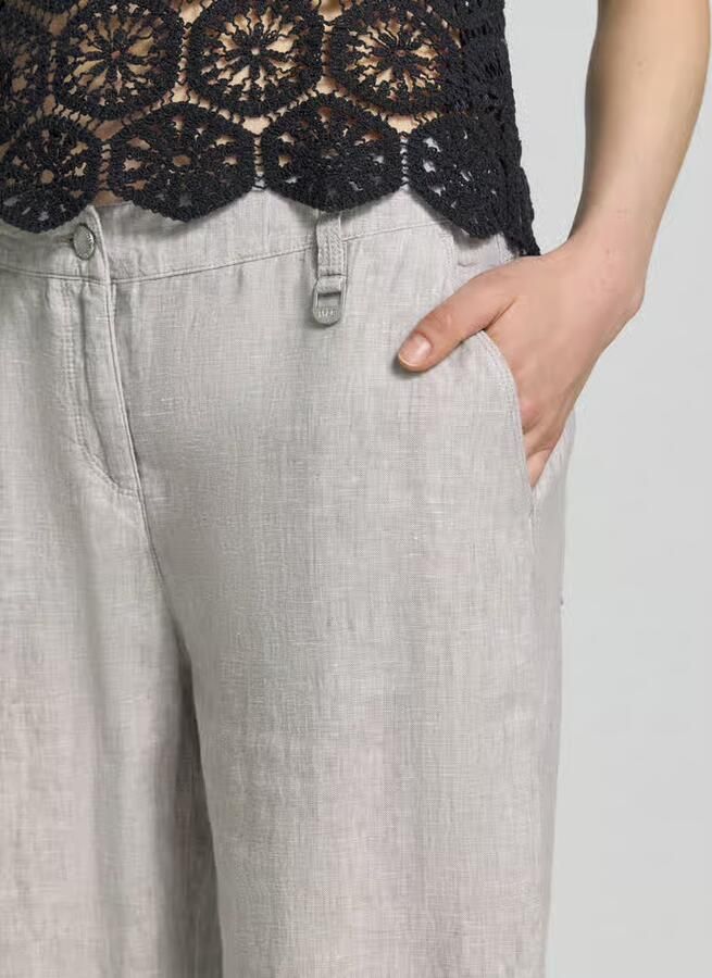 MAC Culotte van linnen met steekzakken model 'Nora' - Foto 2