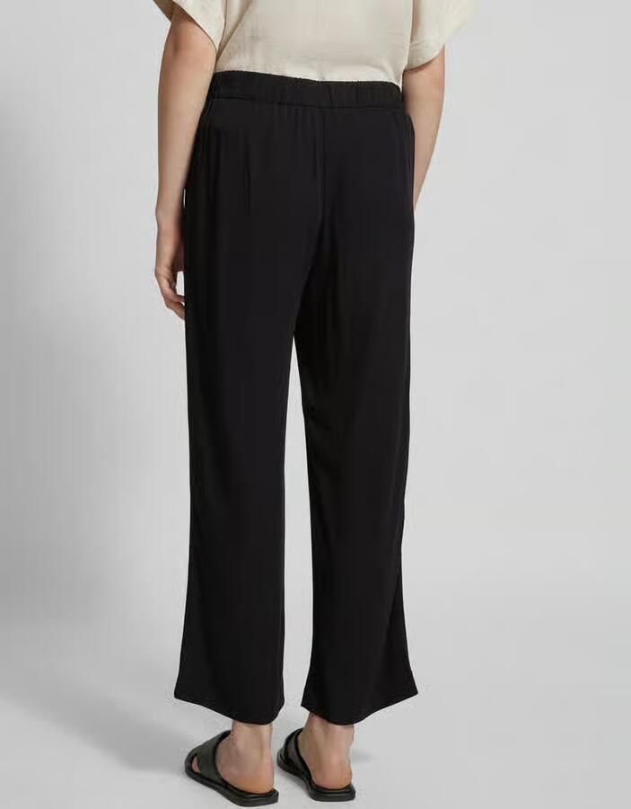 MAC Flared stoffen broek met verkorte pasvorm model 'CHIARA'