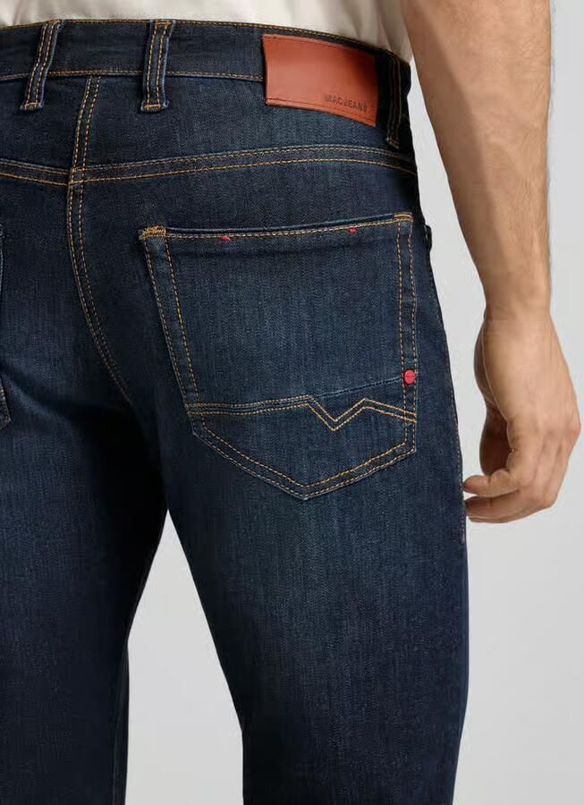 MAC Slim-Fit Jeans in Vervaagd Marine Patroon Blue Heren - Foto 6