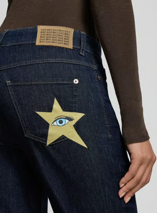 MAC 5-pocket jeans WIDE star met opdruk "star" op de achterzak wijde pijp - Foto 2