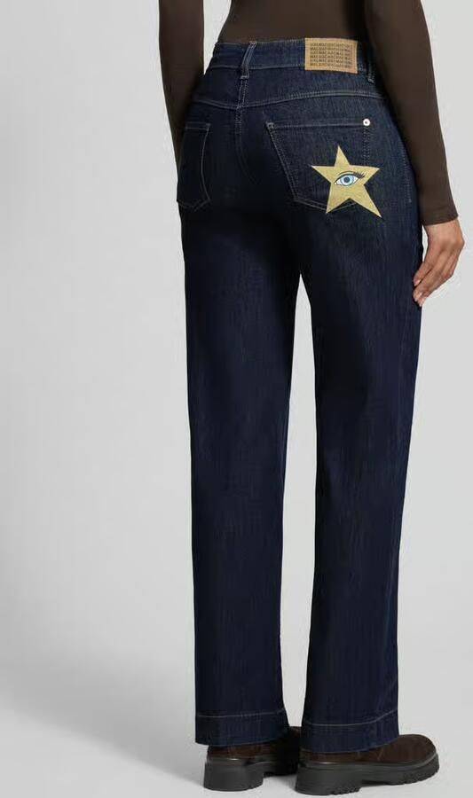 MAC 5-pocket jeans WIDE star met opdruk "star" op de achterzak wijde pijp - Foto 3