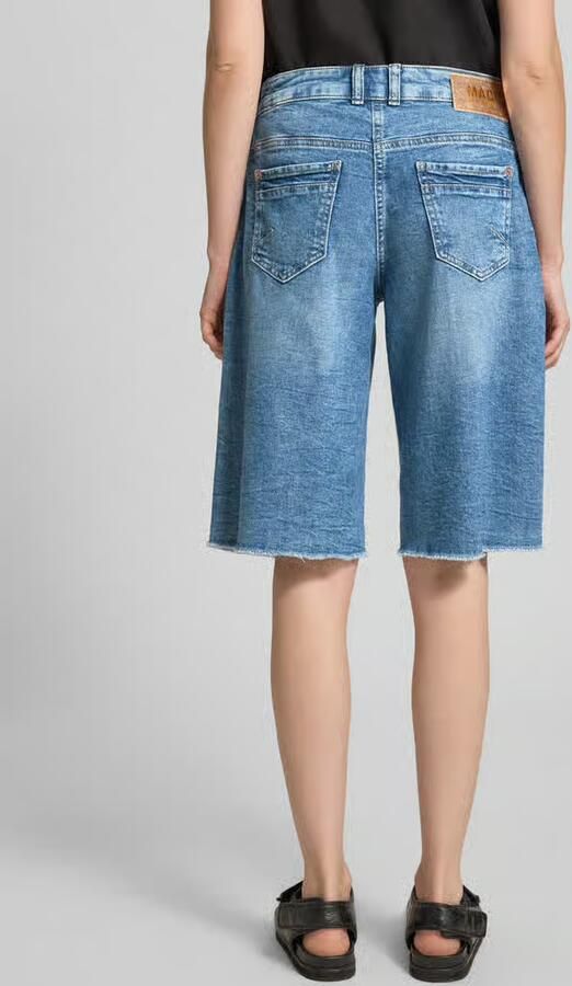 MAC Korte jeans met franjes model 'Rich'