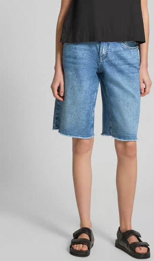 MAC Korte jeans met franjes model 'Rich' - Foto 4