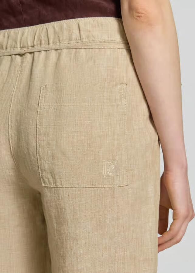 MAC Linnen broek CHIARA BELT Zomerbroek wide fit met rechte wijde pijpen - Foto 4