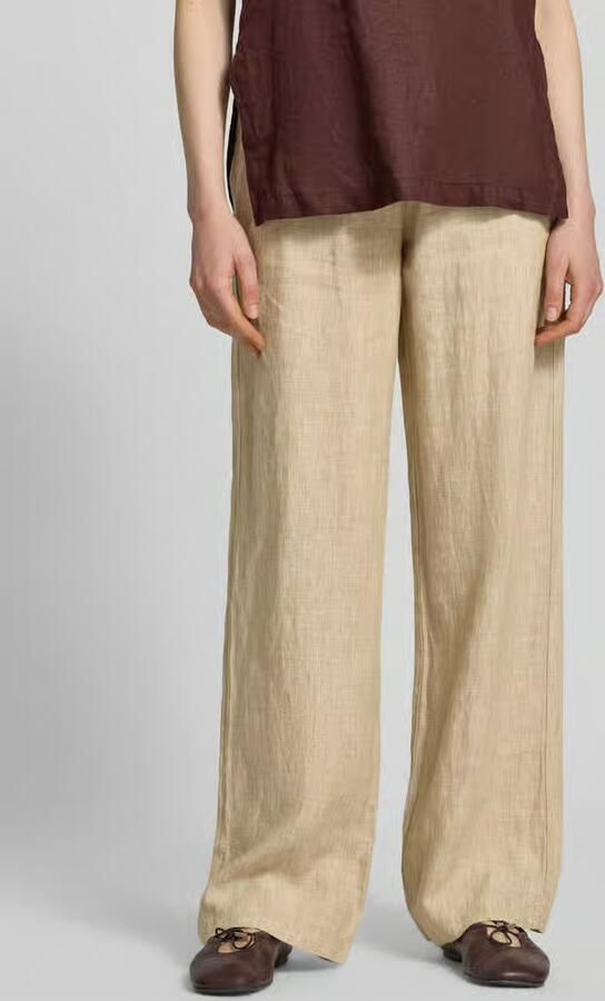 MAC Linnen broek CHIARA BELT Zomerbroek wide fit met rechte wijde pijpen - Foto 8