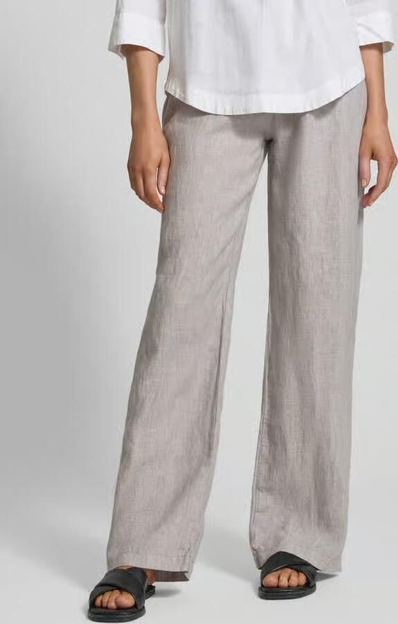 MAC Linnen broek met strikceintuur model 'Chiara Belt' - Foto 2