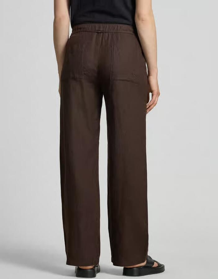 MAC Linnen broek met strikceintuur model 'Chiara' - Foto 3