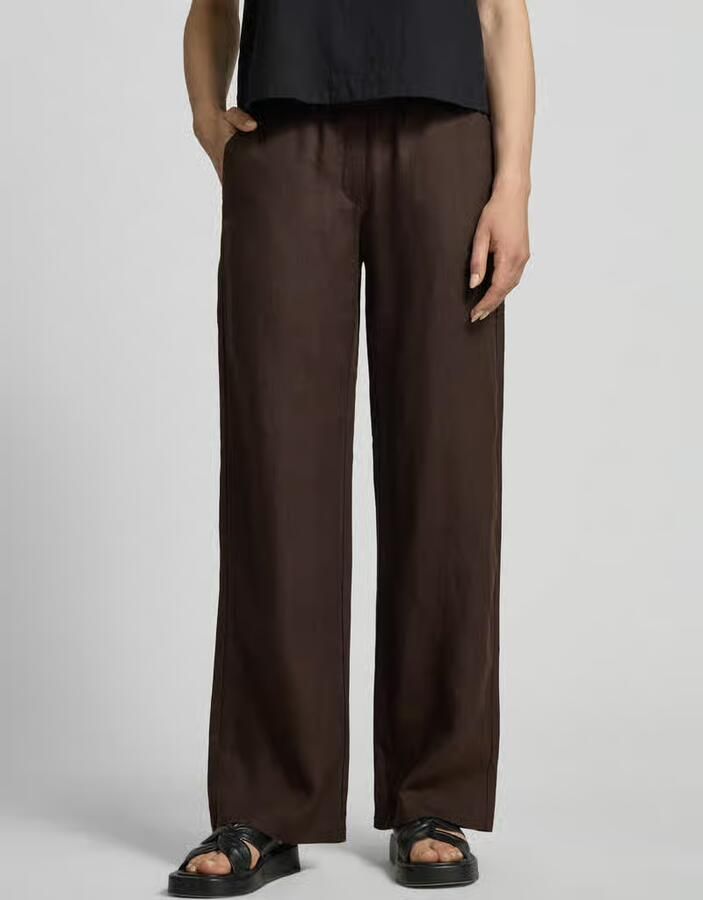 MAC Linnen broek met strikceintuur model 'Chiara' - Foto 2