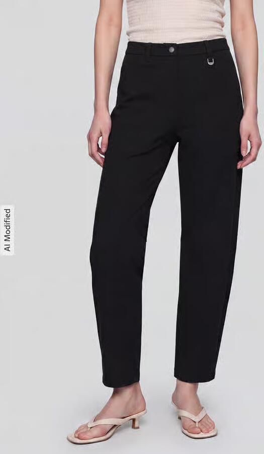 MAC Recht broek met riemlussen model 'Baggy Smart' - Foto 4