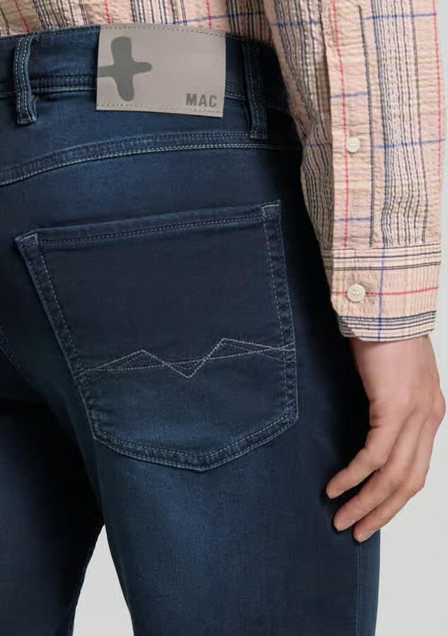 MAC regular fit bermuda's in denimlook met steekzakken