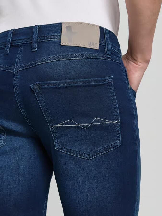 MAC regular fit bermuda's in denimlook met steekzakken