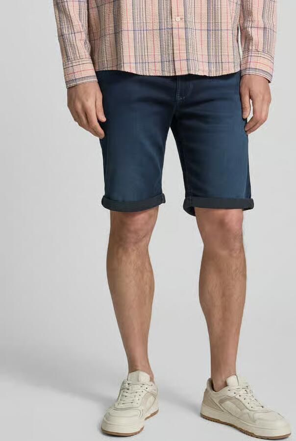 MAC regular fit bermuda's in denimlook met steekzakken - Foto 4