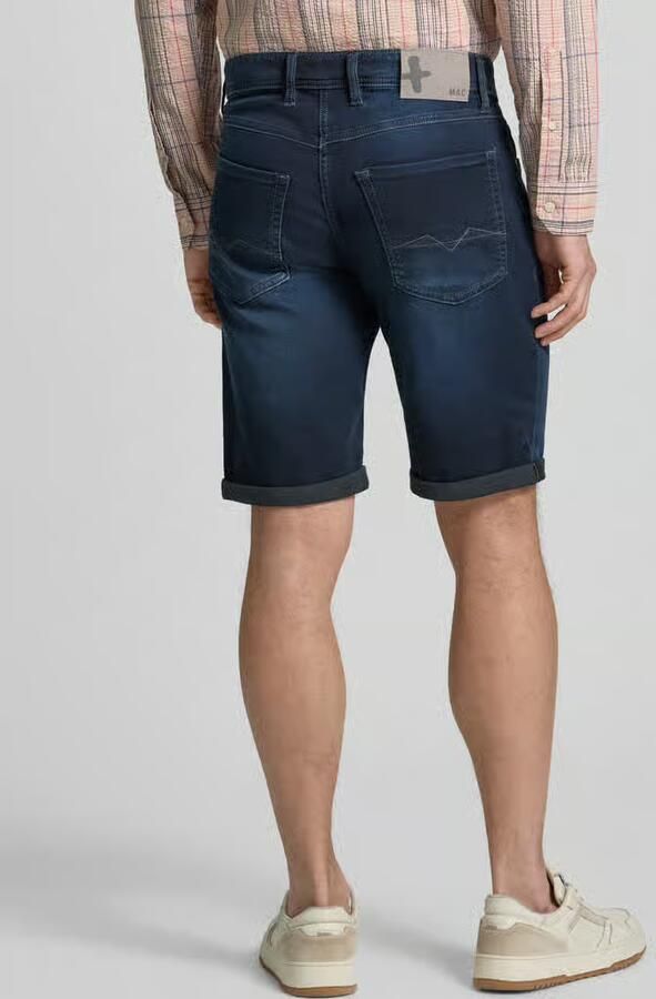 MAC regular fit bermuda's in denimlook met steekzakken