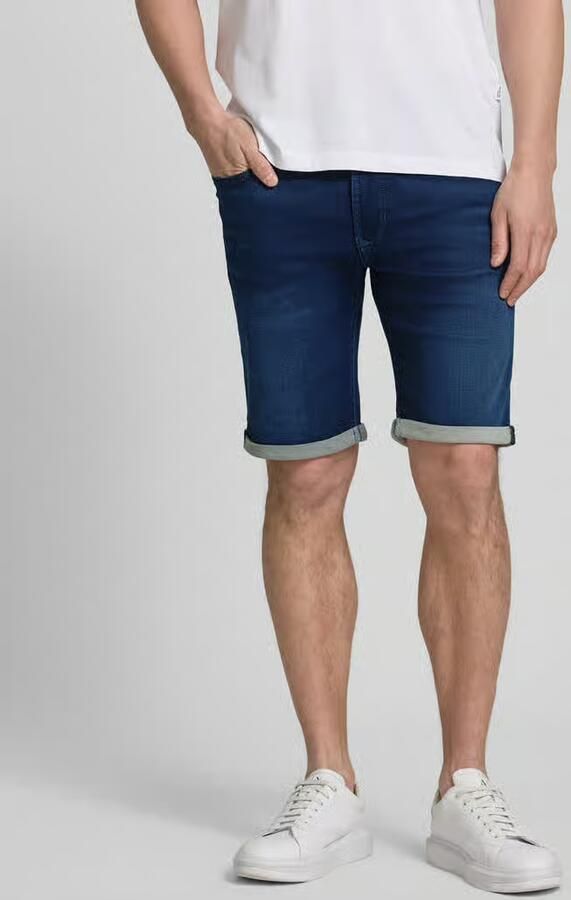 MAC regular fit bermuda's in denimlook met steekzakken - Foto 2