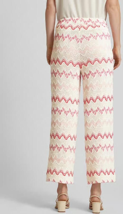 MAC Regular fit broek met elastische band model 'PALAZZO'