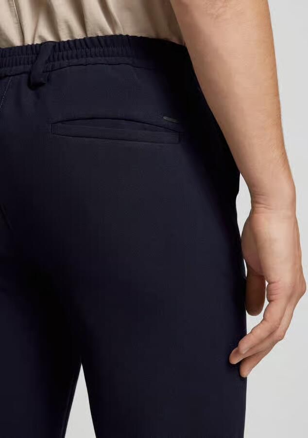 MAC Regular fit broek met riemlussen model 'Lennox'