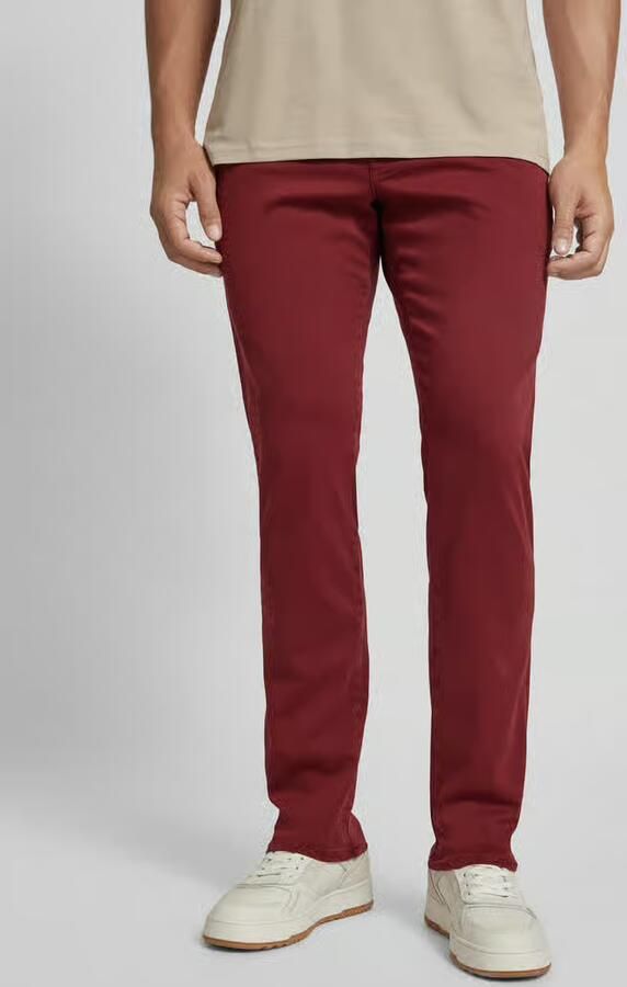 MAC Regular fit broek met riemlussen model 'Lennox'