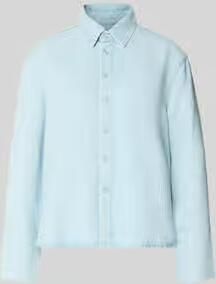 MAC relaxed fit overhemdjack van lyocell met denimlook