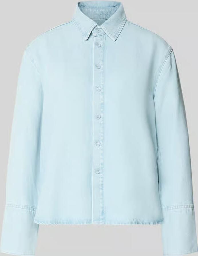MAC relaxed fit overhemdjack van lyocell met denimlook - Foto 2