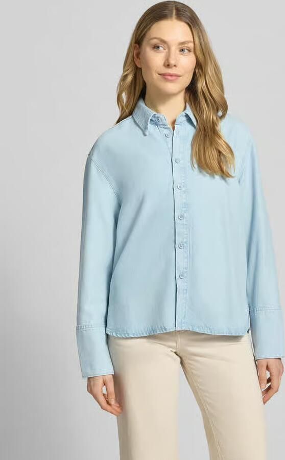MAC relaxed fit overhemdjack van lyocell met denimlook - Foto 2