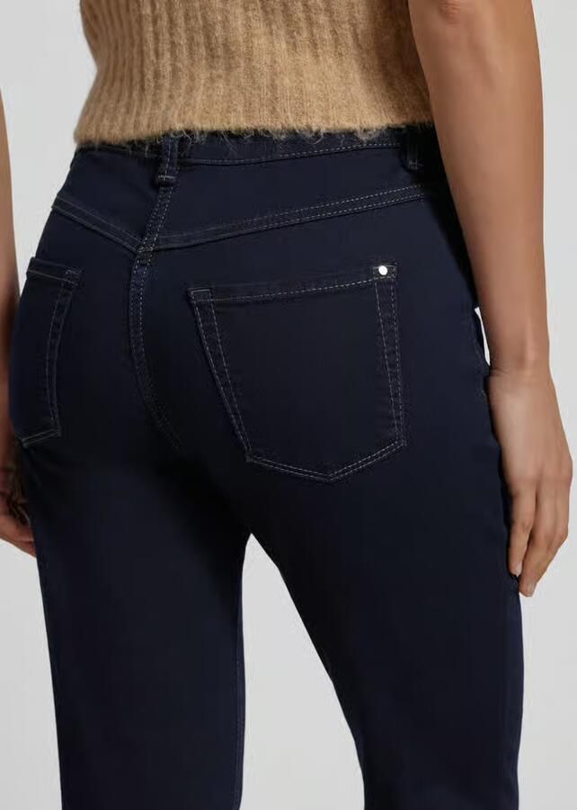 MAC Skinny Cropped Jeans 5471 90 0355L Dark Navy Blue Dames - Foto 8