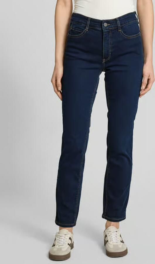 MAC Stijlvolle Jeans met Straight-Leg Silhouet en Donkere Denim Wassing Blue Dames - Foto 8