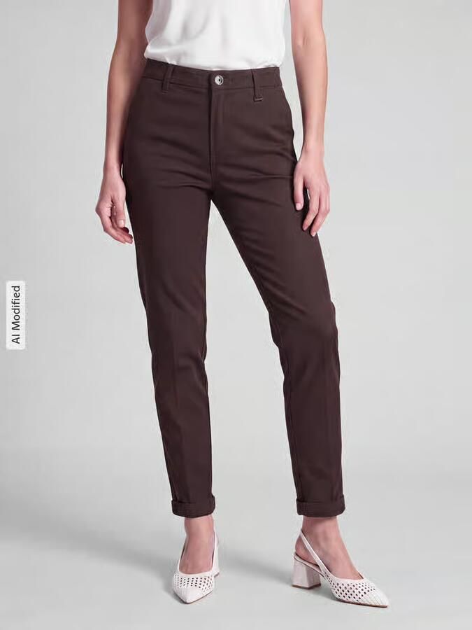 MAC Chino turn up met subtiele glans elegant en sportief tegelijk - Foto 2