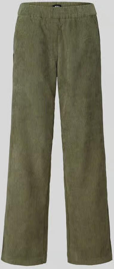 MAC straight fit corduroy broek met elastische band model 'CHIARA'