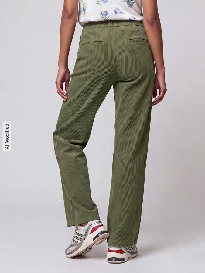 MAC straight fit corduroy broek met elastische band model 'CHIARA' - Foto 2