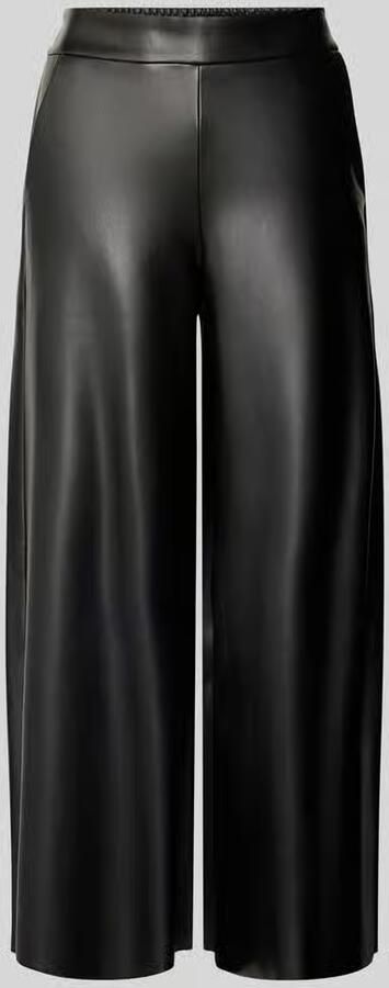 MAC Straight fit culotte in leerlook